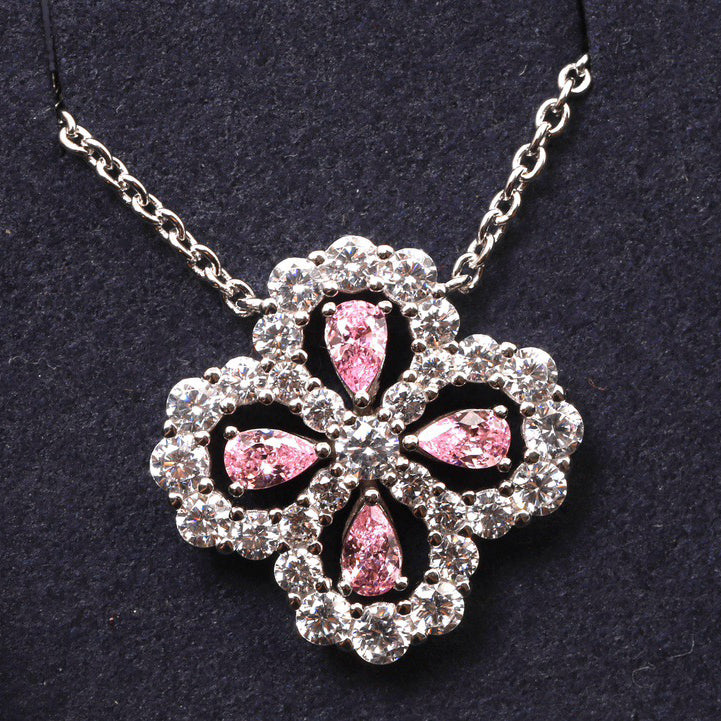 ¡®Veyra Jewelry¡¯LOOP NECKLACE FULL MOTIF DIAMOND 16MM MULTIPLE COLORS
