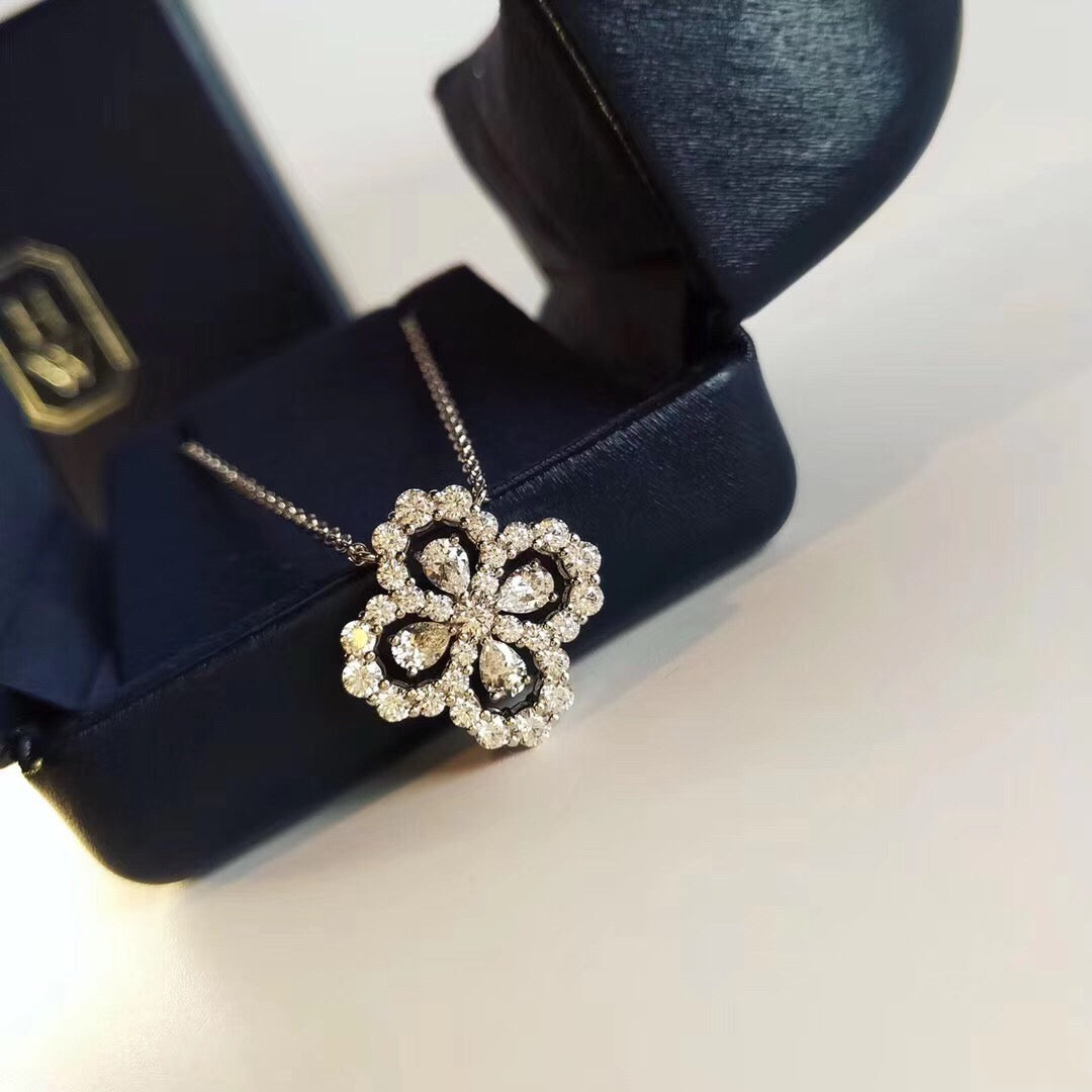 ¡®Veyra Jewelry¡¯LOOP NECKLACE FULL MOTIF DIAMOND 16MM MULTIPLE COLORS