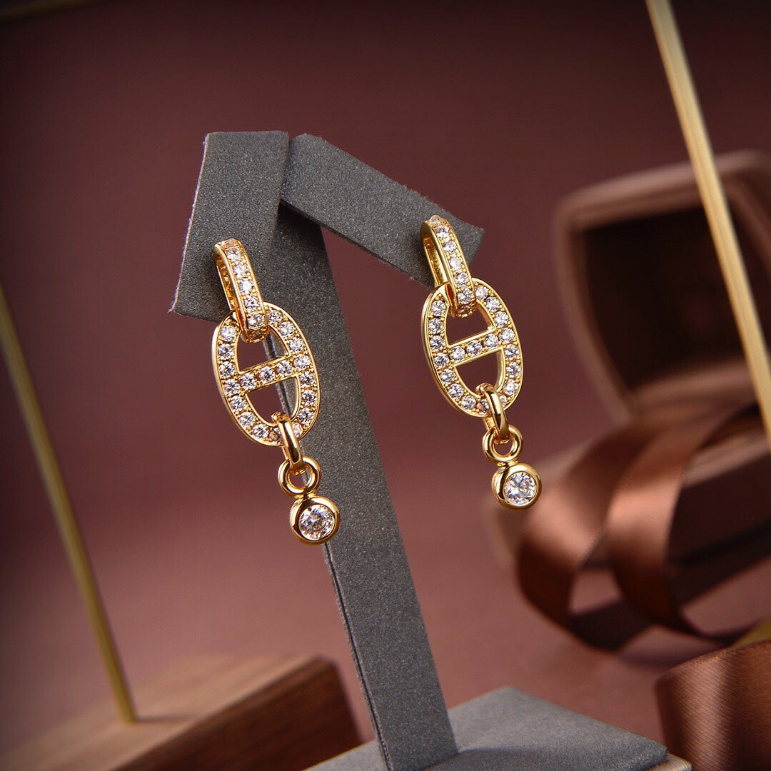 ¡®Veyra Jewelry¡¯HM CHAINE DIAMOND EARRINGS