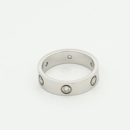 ¡®Veyra Jewelry¡¯LOVE RING 5.5MM 6 DIAMONDS SILVER