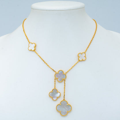 ¡®Veyra Jewelry¡¯CLOVER MOTHER OF PEARL NECKLACE 6 MOTIF