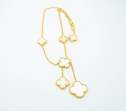 ¡®Veyra Jewelry¡¯CLOVER MOTHER OF PEARL NECKLACE 6 MOTIF