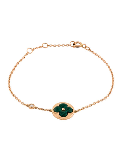 ¡®Veyra Jewelry¡¯SUN MALACHITE 1 DIAMOND PINK GOLD BRACELET
