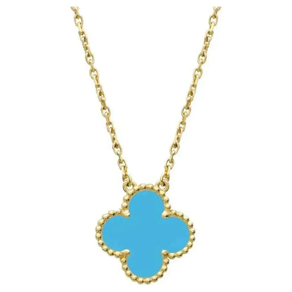 ¡®Veyra Jewelry¡¯CLOVER 15MM VINTAGE TURQUOISE NECKLACE