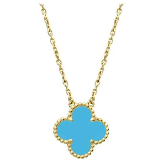 ¡®Veyra Jewelry¡¯CLOVER 15MM VINTAGE TURQUOISE NECKLACE