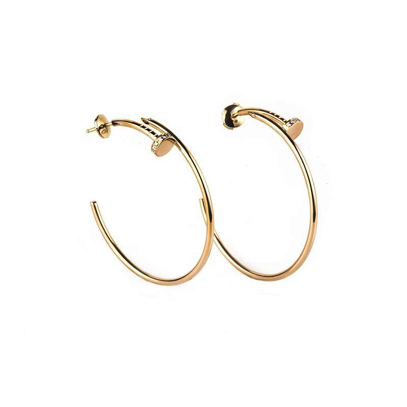¡®Veyra Jewelry¡¯JUSTE EARRINGS GOLD DIAMONDS 1.8MM