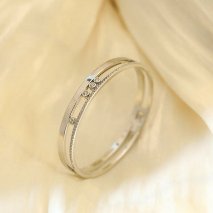 [Veyra Jewelry]Move Romane Diamond Bangle Bracelet