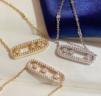 [Veyra Jewelry] MK MOVE FULL DIAMOND NECKLACE