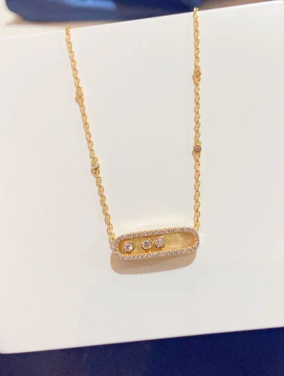 [Veyra Jewelry] MK MOVE FULL DIAMOND NECKLACE