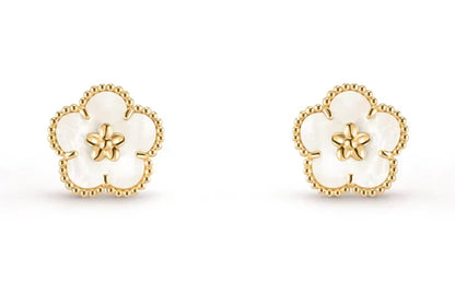 [Veyra Jewelry]LUCKY WHITE MOP EARRINGS