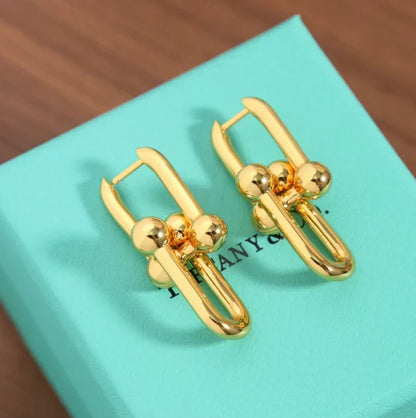 [Veyra Jewelry]TF HORSESHOE BUCKLE EARRINGS