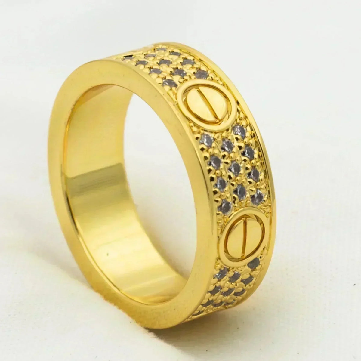 ¡®Veyra Jewelry¡¯LOVE RING 5.5MM DIAMONDS PAVED