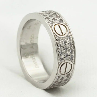 ¡®Veyra Jewelry¡¯LOVE RING 5.5MM DIAMONDS PAVED