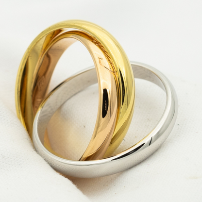 [Veyra Jewelry]TRINITY RING GOLD PINK GOLD SILVER