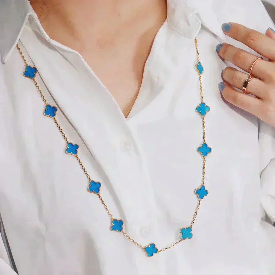 ¡®Veyra Jewelry¡¯CLOVER 20 MOTIFS TURQUOISE GOLD