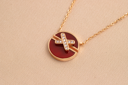 ¡®Veyra Jewelry¡¯JEUX DE PINK GOLD DIAMOND NECKLACE
