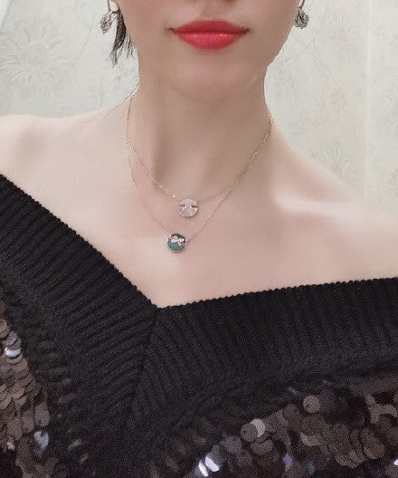 ¡®Veyra Jewelry¡¯JEUX DE PINK GOLD DIAMOND NECKLACE