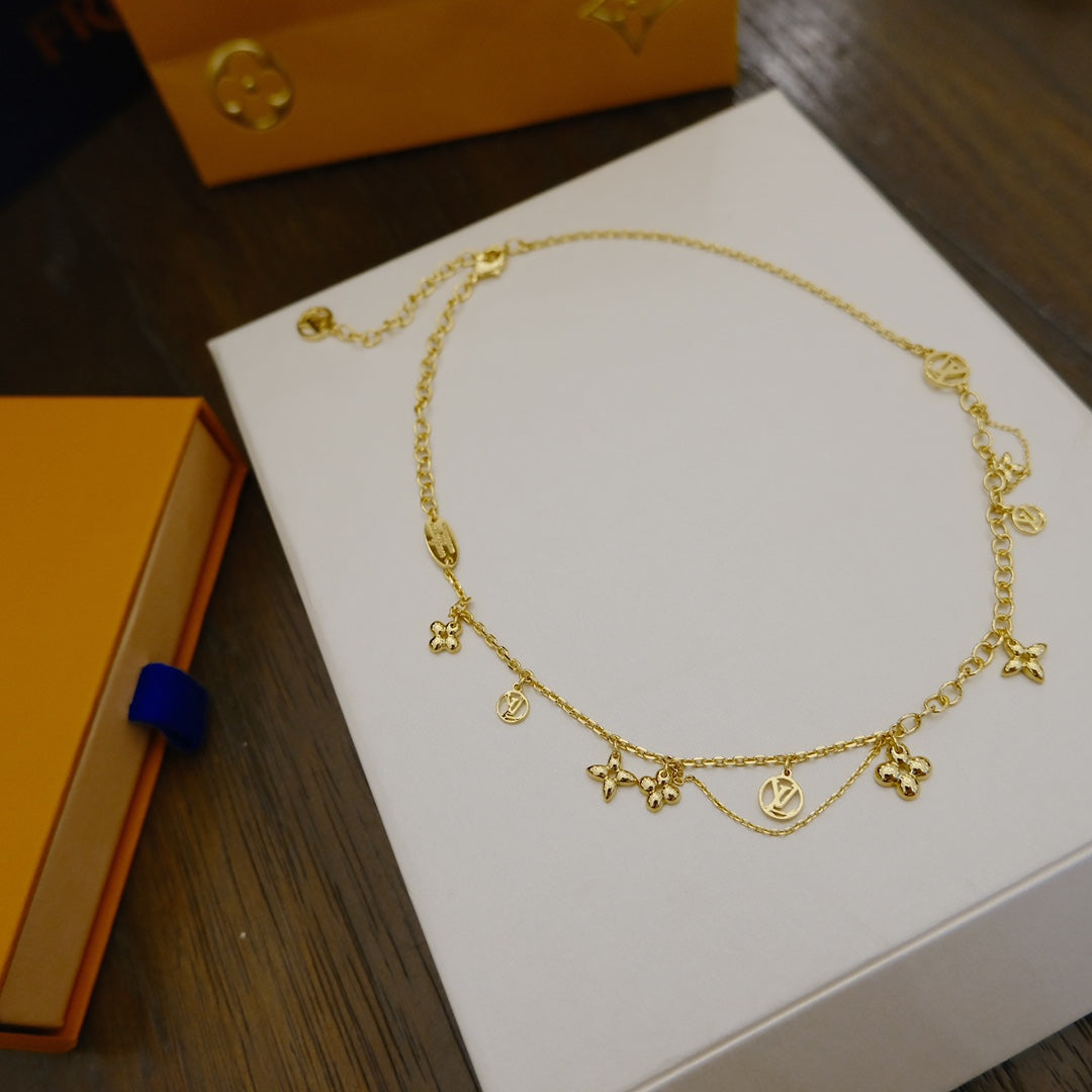 ¡®Veyra Jewelry¡¯BLOOMING SUPPLE NECKLACE BRASS