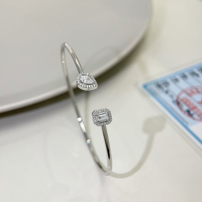 [Veyra Jewelry]JONC FLEX MY TWIN TOI & MOI SILVER DIAMOND BRACELET