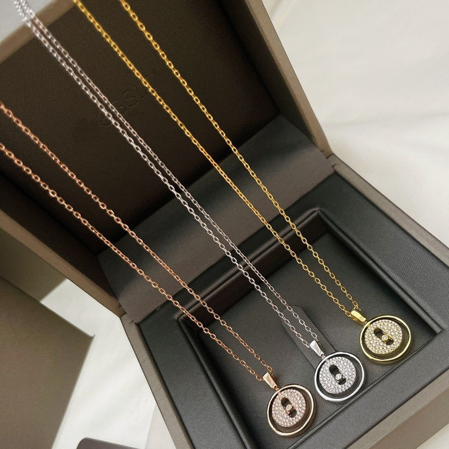 [Veyra Jewelry]LUCKY MOVER PM PAVED NECKLACE