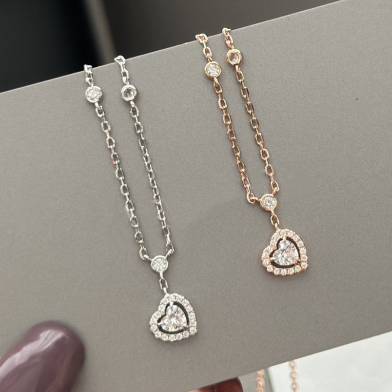 [Veyra Jewelry]JOY HEART DIAMOND NECKLACE