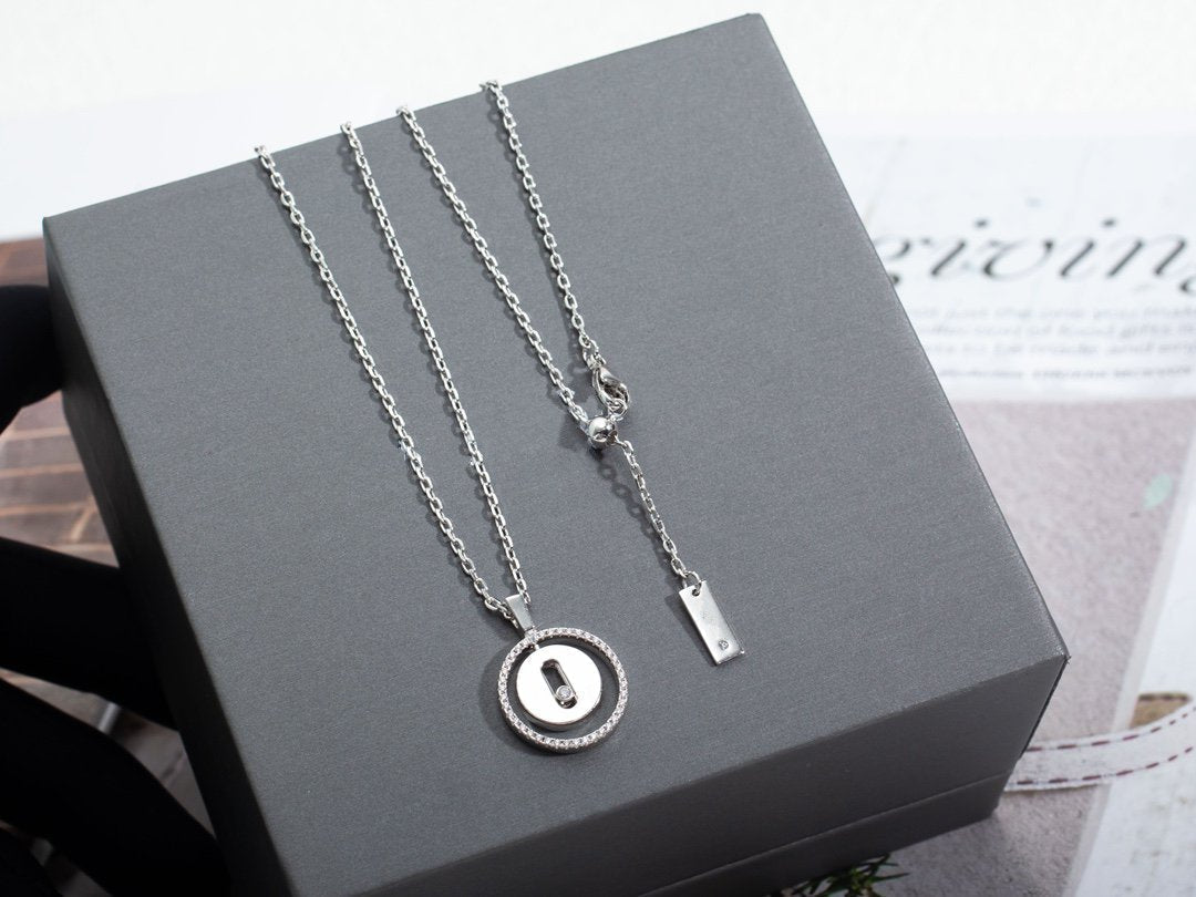 [Veyra Jewelry]LUCKY MOVE PM NECKLACE SILVER DIAMOND