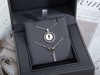 [Veyra Jewelry]LUCKY MOVE PM NECKLACE SILVER DIAMOND