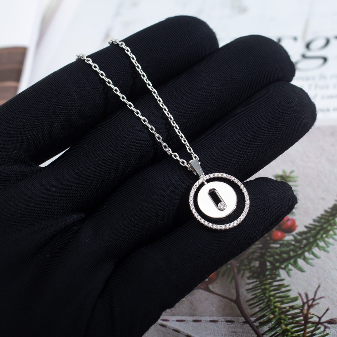 [Veyra Jewelry]LUCKY MOVE PM NECKLACE SILVER DIAMOND