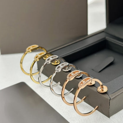 [Veyra Jewelry]CREOLES MOVE UNO PM DIAMOND EARRINGS