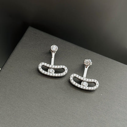 [Veyra Jewelry]MOVE UNO SILVER DIAMOND EARRINGS