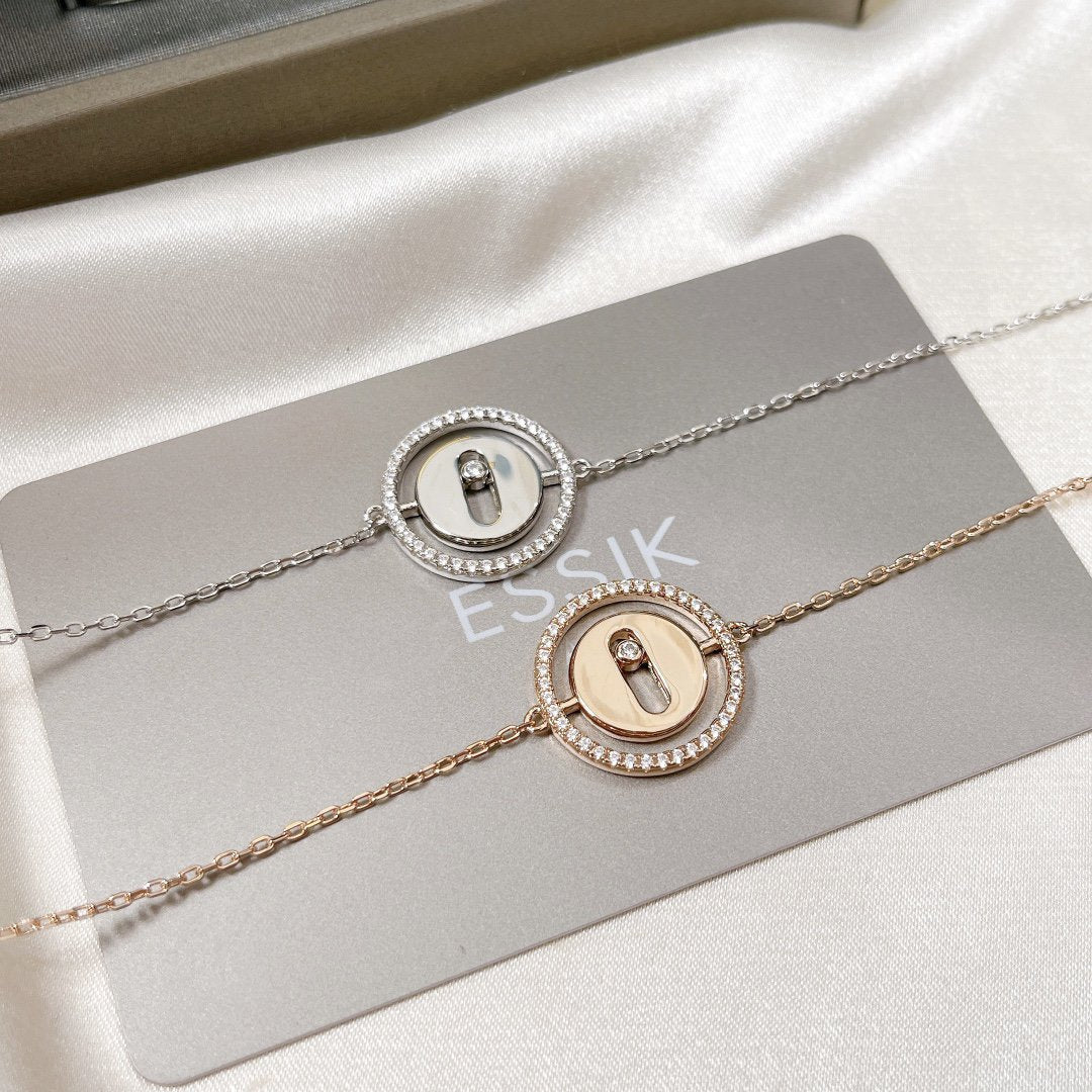 [Veyra Jewelry]LUCKY MOVE PAVED DIAMOND BRACELET