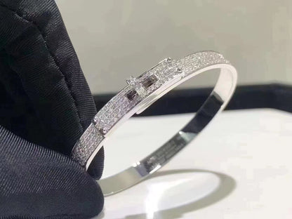 ¡®Veyra Jewelry¡¯HM KELLY BRACELET IN SILVER AND FULL PAVE DIAMOND