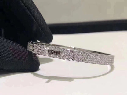 ¡®Veyra Jewelry¡¯HM KELLY BRACELET IN SILVER AND FULL PAVE DIAMOND
