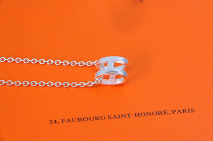 ¡®Veyra Jewelry¡¯HM NECKLACE H LETTER OVAL SERIES