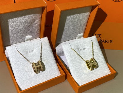¡®Veyra Jewelry¡¯HM CLIC YELLOW ENAMEL GOLD NECKLACE