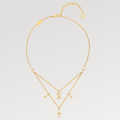 ¡®Veyra Jewelry¡¯FLOWERGRAM GOLD MOP DOUBLE ROW NECKLACE