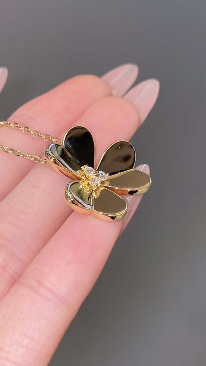 [Veyra Jewelry]FRIVOLE GOLD FLOWER NECKLACE2