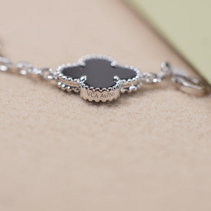 [Veyra Jewelry]New CLOVER 5 MOTIF ONYXS BRACELET COLLECTION