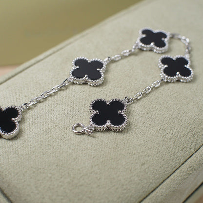 [Veyra Jewelry]New CLOVER 5 MOTIF ONYXS BRACELET COLLECTION