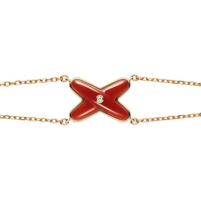 ¡®Veyra Jewelry¡¯JEUX BRACELET CARNELIAN PINK GOLD 1 DIAMOND