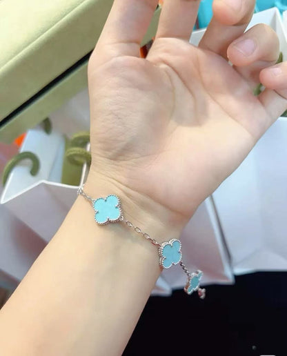[Veyra Jewelry]Baby Blue Braided Bracelet