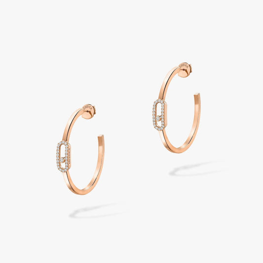 [Veyra Jewelry]CREOLES MOVE UNO PM DIAMOND EARRINGS