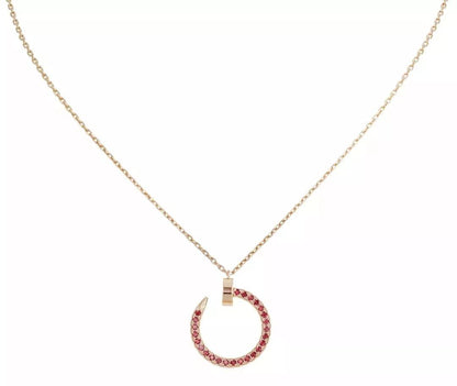 ¡®Veyra Jewelry¡¯JUSTE NECKLACE GOLD RED DIAMONDS
