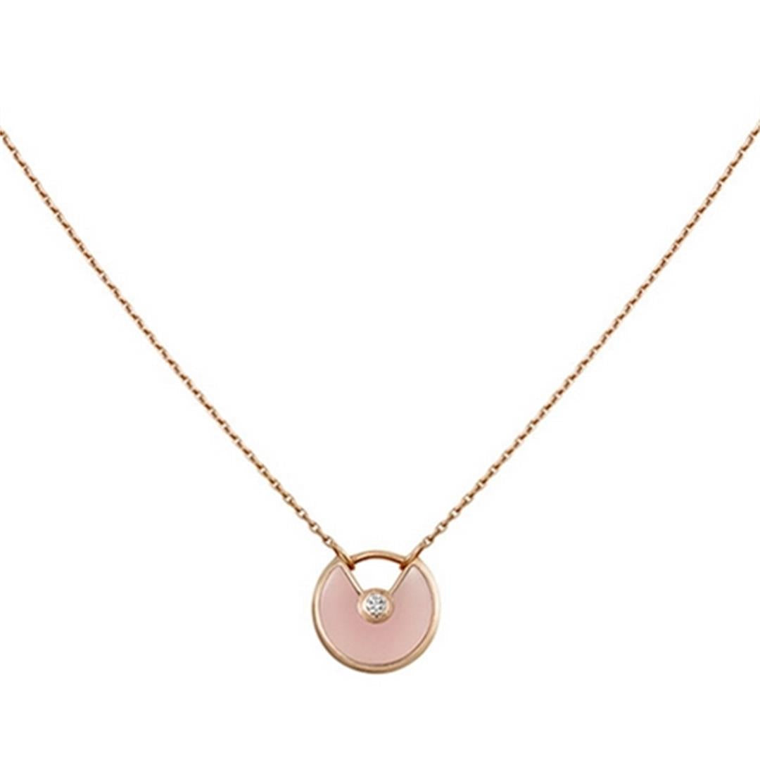 ¡®Veyra Jewelry¡¯AMULETTE ROSE GOLD PINK MOP NECKLACE