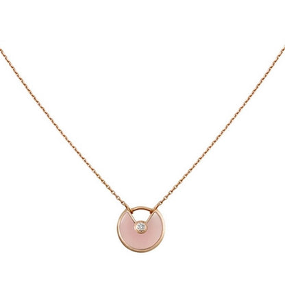 ¡®Veyra Jewelry¡¯AMULETTE ROSE GOLD PINK MOP NECKLACE