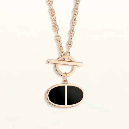 ¡®Veyra Jewelry¡¯CHAINE VERSO BLACK CERAMIC NECKLACE