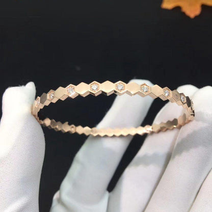 ¡®Veyra Jewelry¡¯BEE LOVE PINK GOLD DIAMOND BRACELET