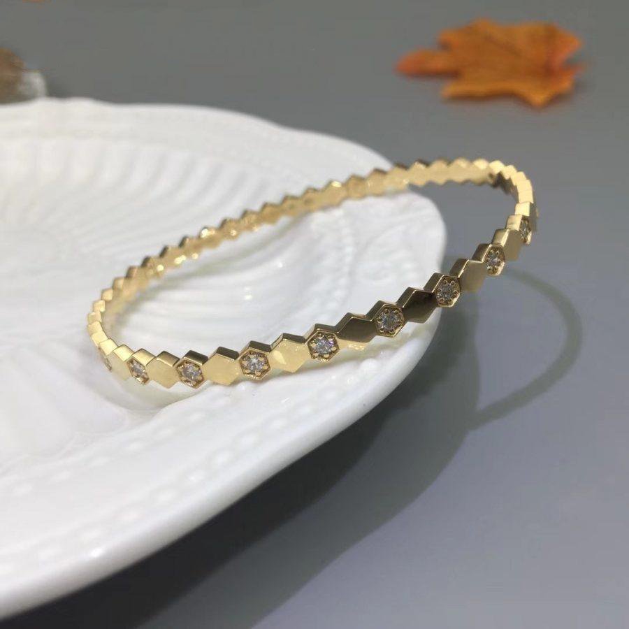 ¡®Veyra Jewelry¡¯BEE LOVE GOLD DIAMOND BRACELET