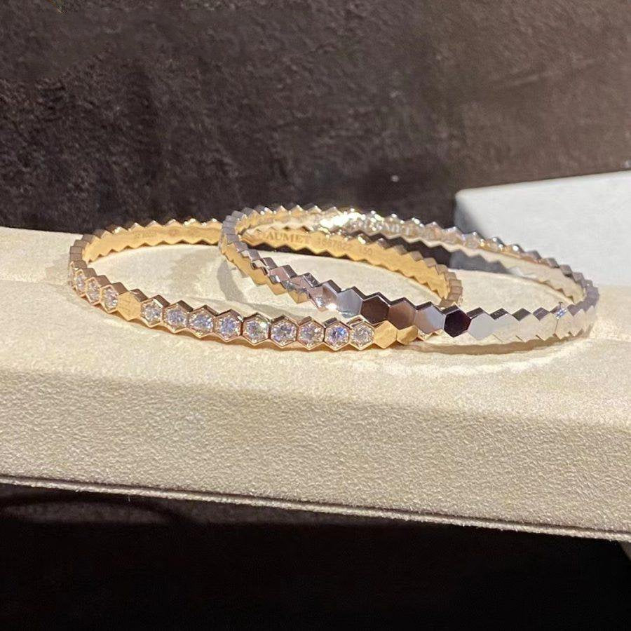 ¡®Veyra Jewelry¡¯BEE LOVE GOLD BRACELET FULL DIAMOND