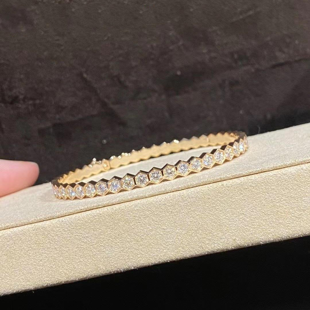 ¡®Veyra Jewelry¡¯BEE LOVE GOLD BRACELET FULL DIAMOND